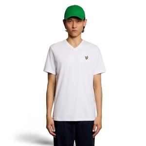 T-shirt z dekoltem w kształcie litery V Lyle & Scott