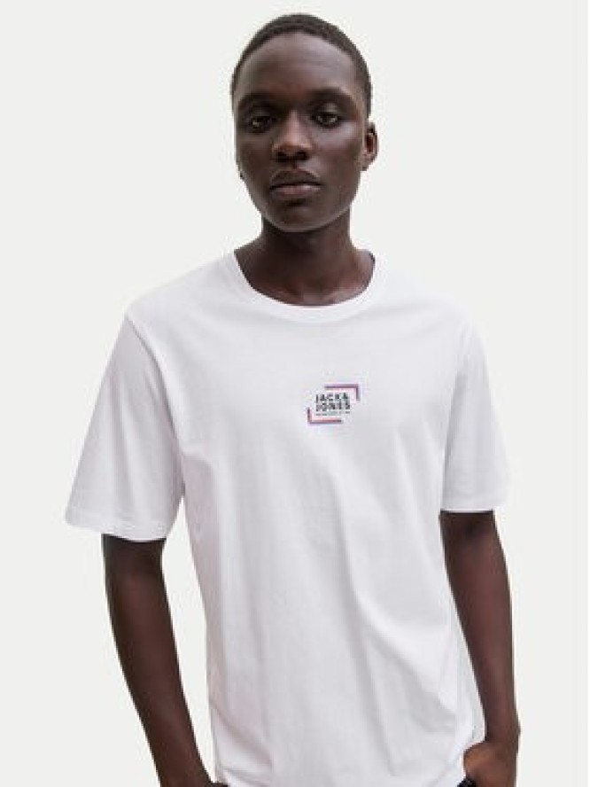 Jack & Jones T-Shirt Corp Graphic 12268415 Biały Regular Fit