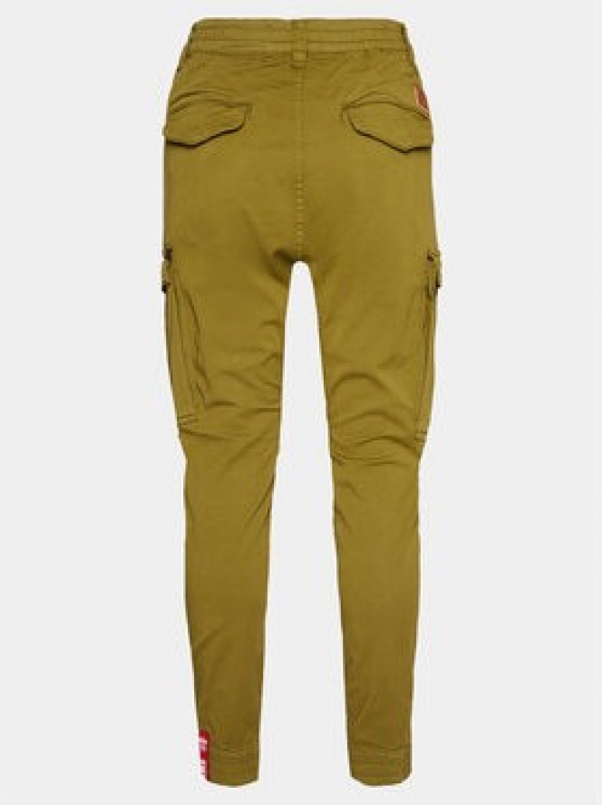 Alpha Industries Joggery Airman 188201 Zielony Tapered Fit