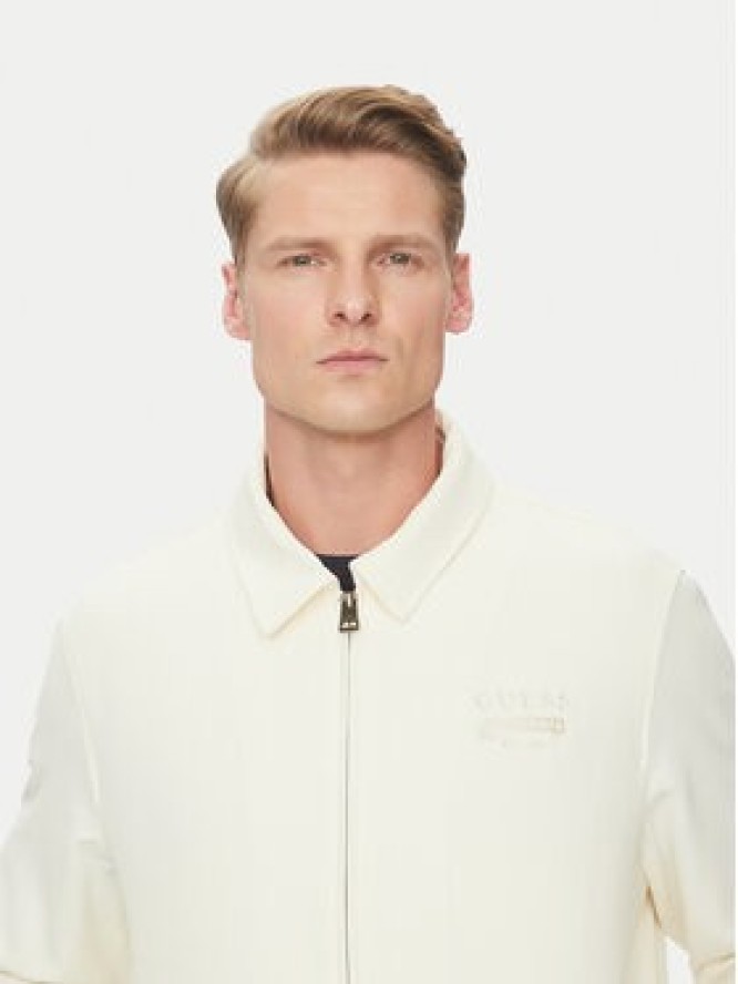 Guess Kurtka przejściowa M5GL38 WHAO2 Écru Regular Fit