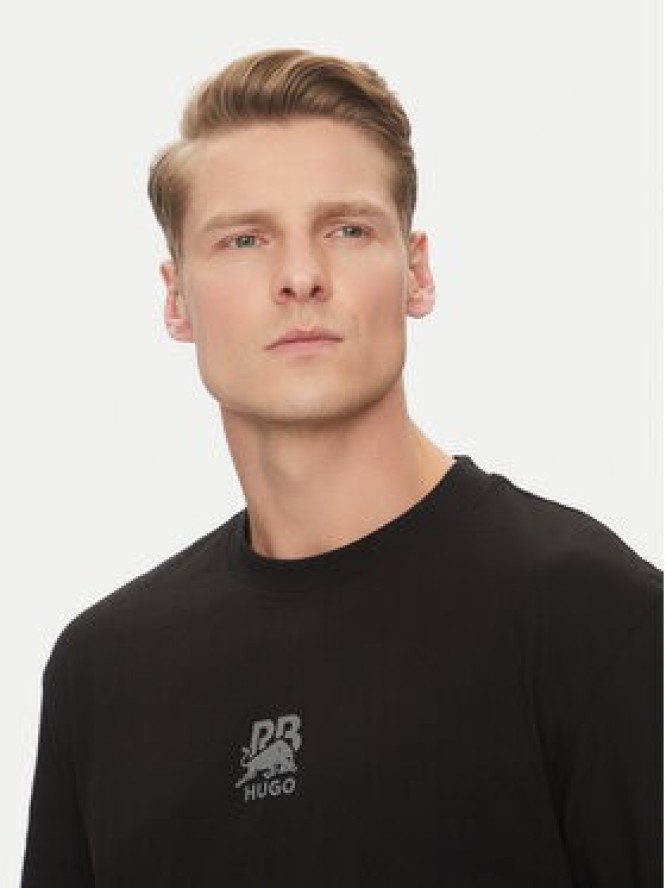 HUGO T-Shirt Deckies_RB 50542766 Czarny Regular Fit