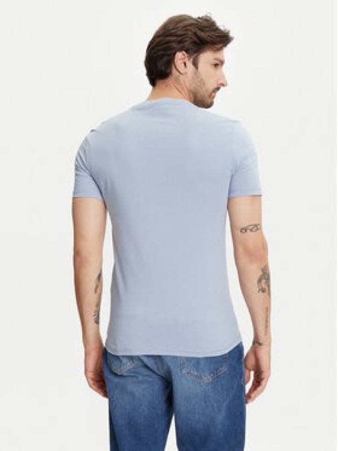 Guess T-Shirt M2YI72 I3Z14 Błękitny Slim Fit