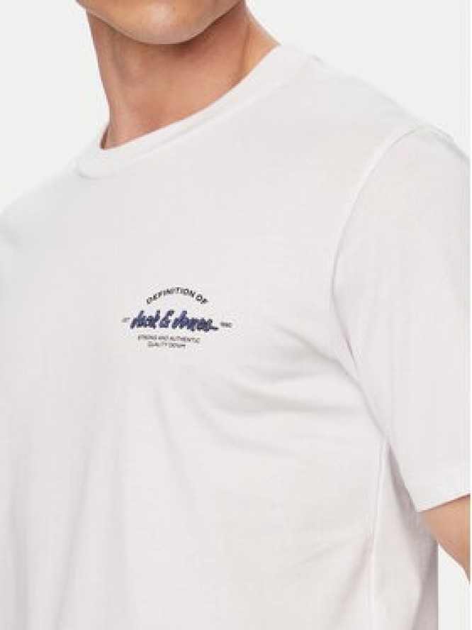 Jack & Jones Komplet t-shirt i spodenki Brandon 12298184 Biały Regular Fit