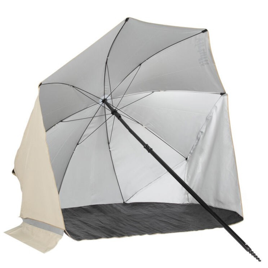 Parasol plażowy - Wiatrówka - 160 cm - Beżowy