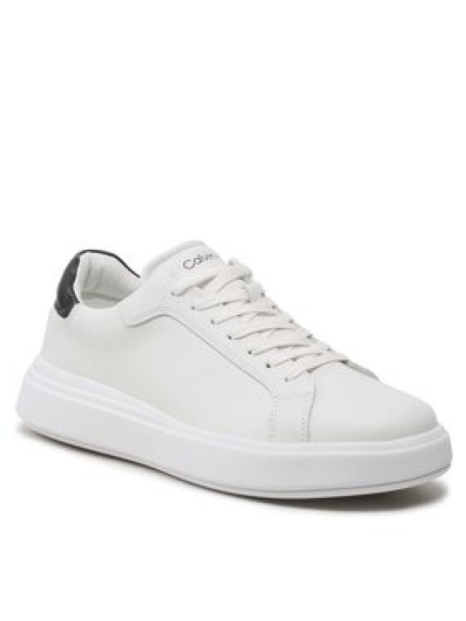 Calvin Klein Sneakersy Low Top Lace Up Lth HM0HM01016 Biały
