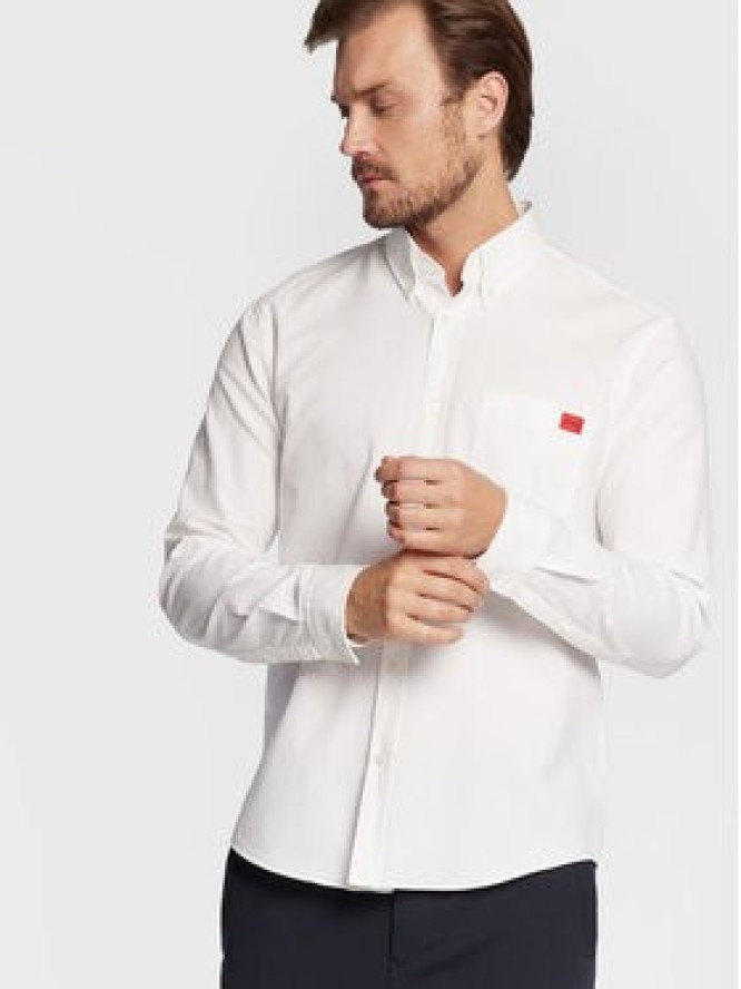 Hugo Koszula Evito 50479302 Biały Slim Fit