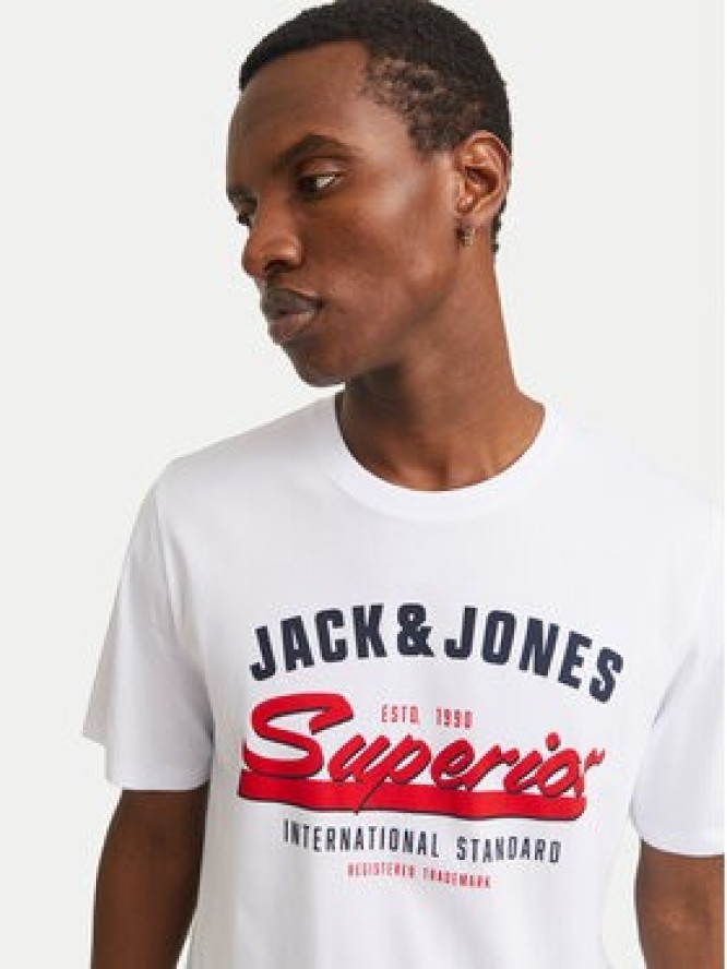 Jack & Jones T-Shirt Logo 12268267 Biały Standard Fit