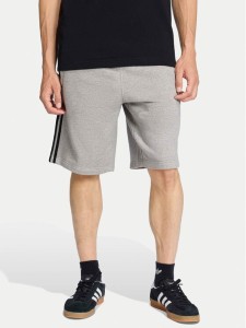 adidas Szorty sportowe 3-Stripes KE2433 Szary Regular Fit
