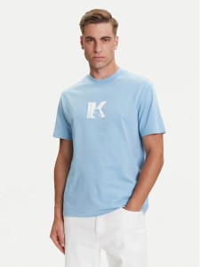 Karl Lagerfeld Jeans T-Shirt A3M17057 Błękitny Regular Fit