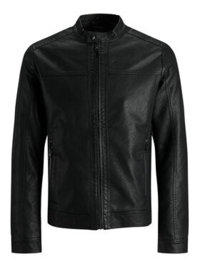Jack & Jones Kurtka z imitacji skóry 12182461 Czarny Regular Fit