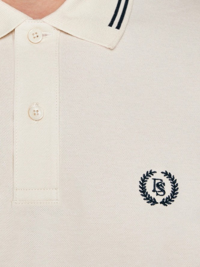 Koszulka męska polo kremowa Poller 103