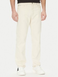 Calvin Klein Jeans Jeansy J30J327539 Biały Straight Fit
