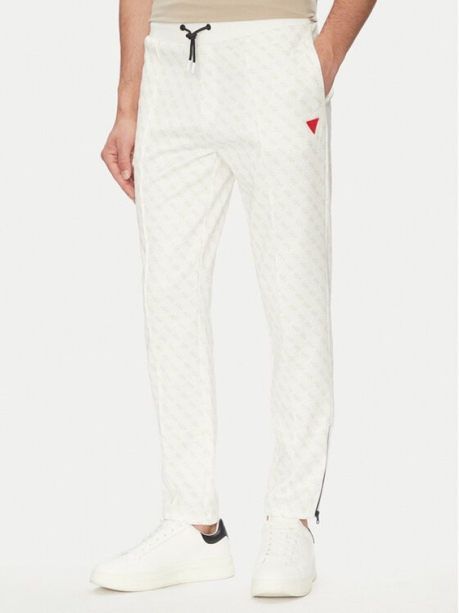 Guess Spodnie dresowe Korbin Z2BB05 FL04Q Écru Regular Fit