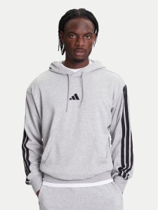 adidas Bluza Essentials 3-Stripes JD1871 Szary Regular Fit