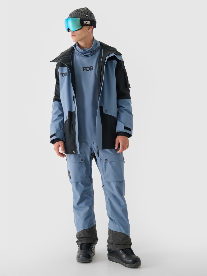 4F Kurtka snowboardowa membrana 10000 męska - niebieska XXL