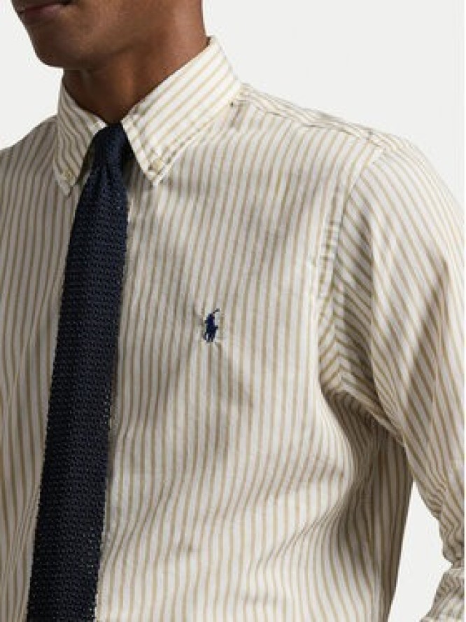 Polo Ralph Lauren Koszula 710B15595007 Beżowy jasny Custom Fit
