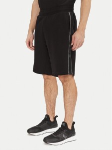 EA7 Emporio Armani Szorty sportowe 7M000544 AF12660 UC001 Czarny Regular Fit