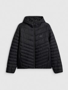 4F Kurtka z wypełnieniem syntetycznym męska - czarna 3XL