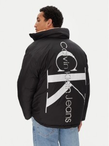 Calvin Klein Jeans Kurtka zimowa 90's J30J324438 Czarny Oversize