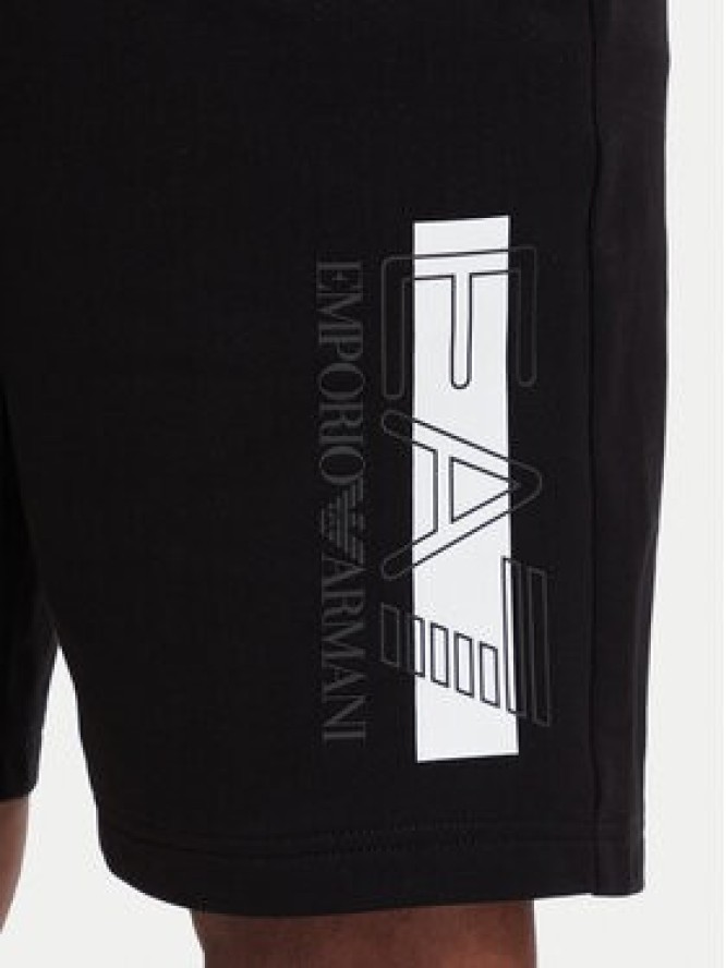 EA7 Emporio Armani Szorty sportowe 7M002421 AF13512 MC001 Czarny Slim Fit