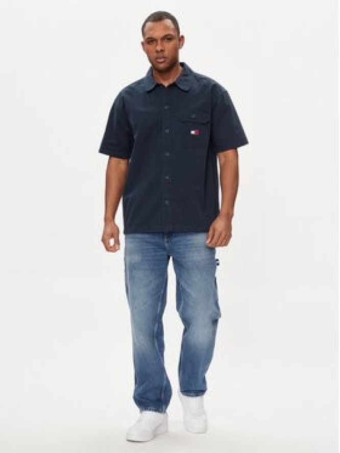 Tommy Jeans Koszula Essential DM0DM18969 Granatowy Regular Fit