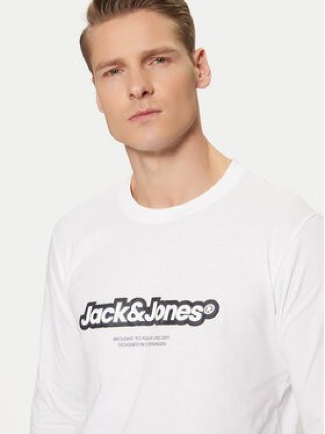 Jack & Jones Longsleeve Vesterbro 12266419 Biały Relaxed Fit