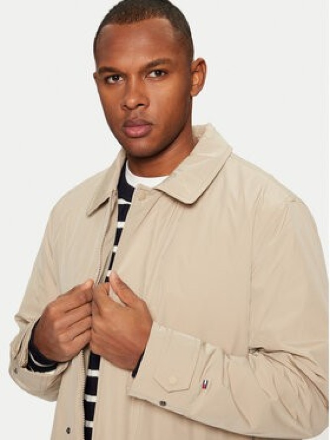 Tommy Hilfiger Płaszcz przejściowy MW0MW37651 Beżowy Regular Fit