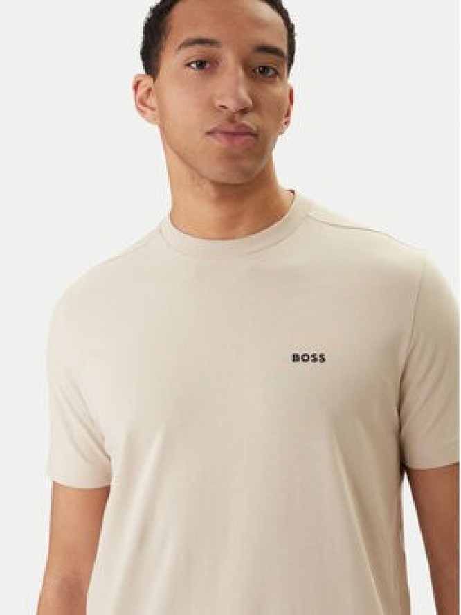BOSS T-Shirt 50506373 Beżowy Regular Fit