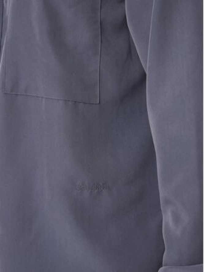 Calvin Klein Koszula Ls Drapey LV04LF113G Fioletowy Regular Fit