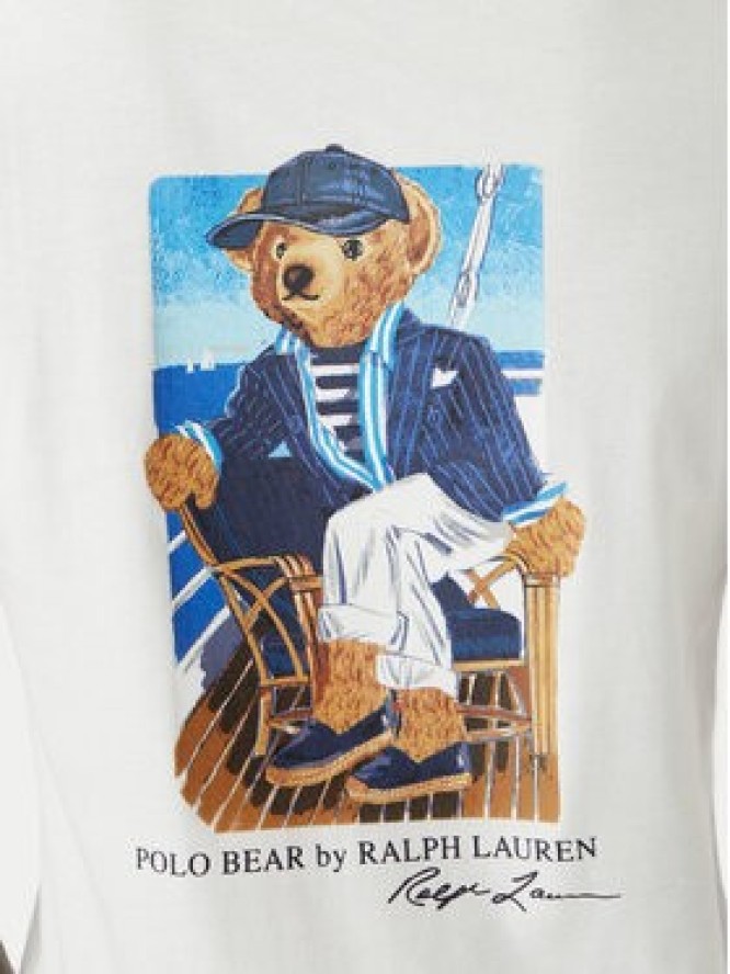 Polo Ralph Lauren T-Shirt 710B21952001 Biały Regular Fit