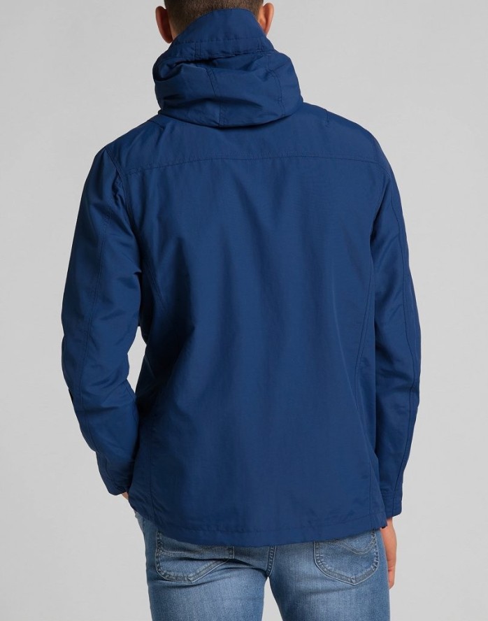 LEE FISHERMAN ANORAK MĘSKA KURTKA ZIMOWA WASHED BLUE L86UKCLR 112122788