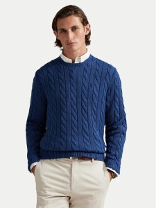Polo Ralph Lauren Sweter 710775885532 Granatowy Regular Fit
