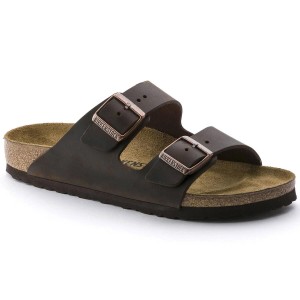 Unisex sandały Birkenstock Arizona brązowe regular 52531