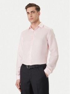 Calvin Klein Koszula LV019EU121 Różowy Regular Fit
