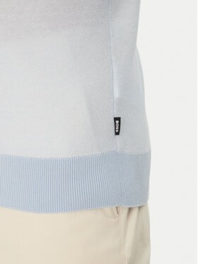 BOSS T-Shirt Jianfranco 50537642 Błękitny Regular Fit