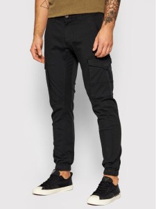 Jack & Jones Spodnie materiałowe Paul 12139912 Czarny Tapered Fit