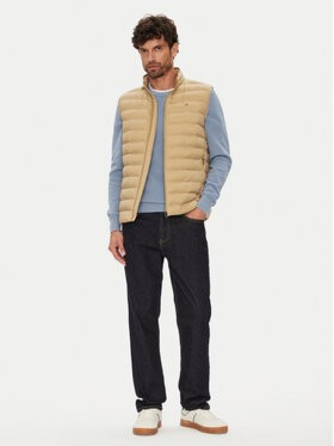Tommy Hilfiger Kamizelka MW0MW37677 Beżowy Regular Fit