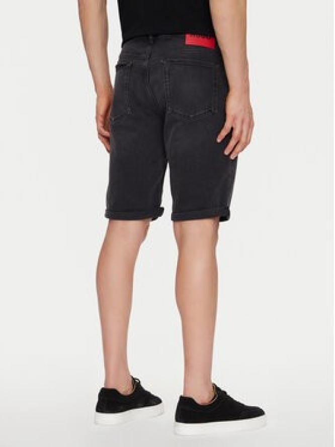 HUGO Szorty jeansowe 50539932 Czarny Slim Fit