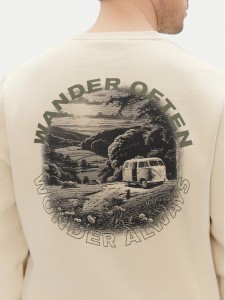 Hunter Bluza May HARM0058251 Beżowy Relaxed Fit