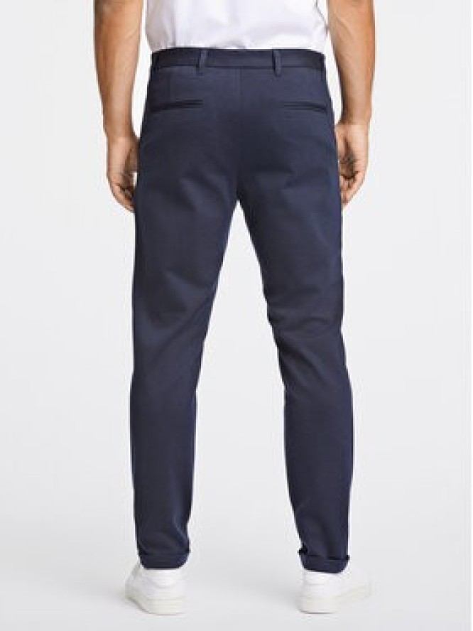 Lindbergh Chinosy 30-01007A Granatowy Slim Fit