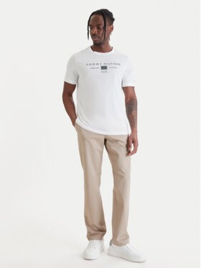 Tommy Hilfiger T-Shirt Brand Love MW0MW42365 Biały Regular Fit