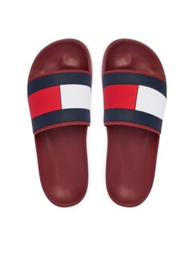 Tommy Hilfiger Klapki Core Hilfiger Flag Pool Slide FM0FM05798 Czerwony
