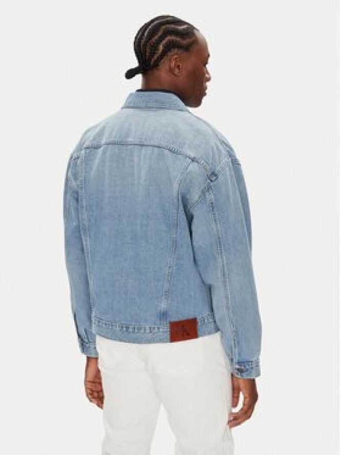 Calvin Klein Jeans Kurtka jeansowa 90's Icon LV04RB794G Niebieski Regular Fit