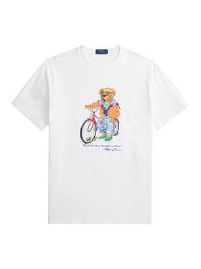 Polo Ralph Lauren T-Shirt 710B16612002 Biały Regular Fit