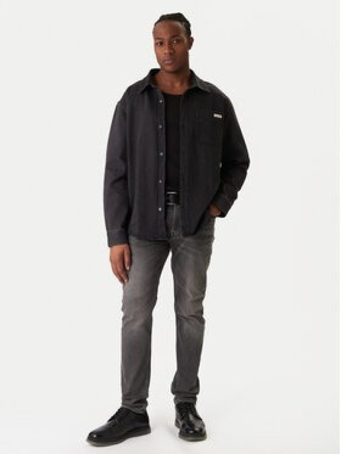 Calvin Klein Jeans Koszula jeansowa Classic LV04RD765G Czarny Relaxed Fit