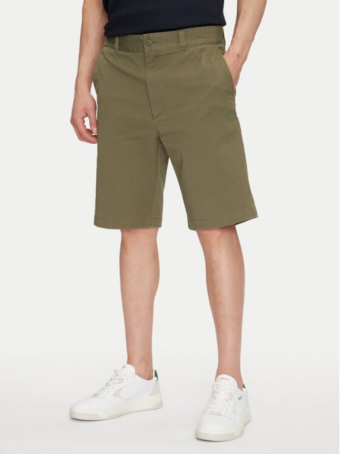 HUGO Szorty materiałowe Dante242 50510605 Zielony Regular Fit