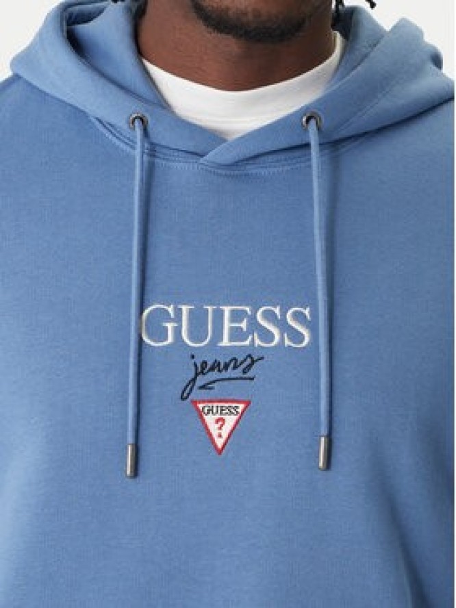 Guess Jeans Bluza 180299 Błękitny Classic Fit