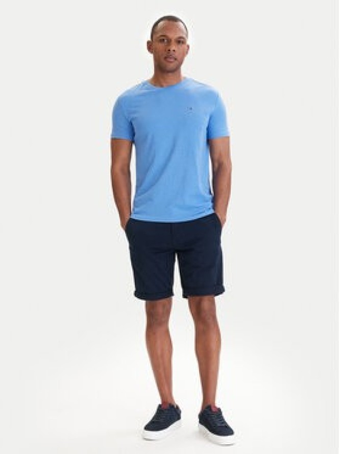 Tommy Jeans T-Shirt DM0DM20363 Niebieski Slim Fit