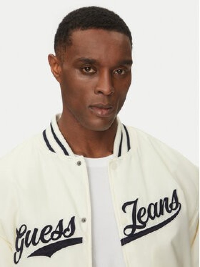 Guess Jeans Kurtka bomber M5RL54 WHAA2 Beżowy Regular Fit