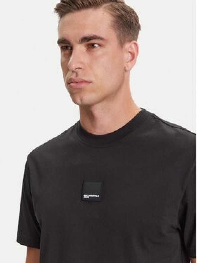 Karl Lagerfeld Jeans T-Shirt A3M17029 Czarny Regular Fit